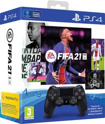 Electronic Arts Sports Fifa 21 DualShock 4 Wireless Controller Bundle for PlayStation PS4, Black