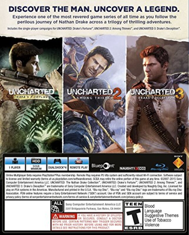 Uncharted: The Nathan Drake Collection for PlayStation 4 by Sony Interactive Entertainment