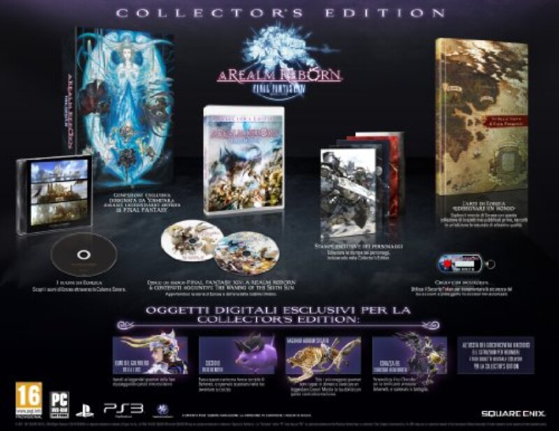 Final Fantasy XIV: A Realm Reborn Collector's Edition Video Game for PC Games by Square Enix