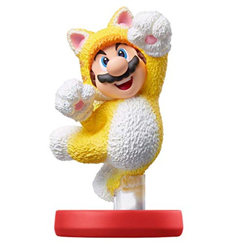 Nintendo Amiibo Cat Mario and Cat Peach Figurine, 2 Piece, Multicolour