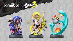 Nintendo Amiibo 3-3-in-1 Splatoon Figurine, 3 Piece, Multicolour