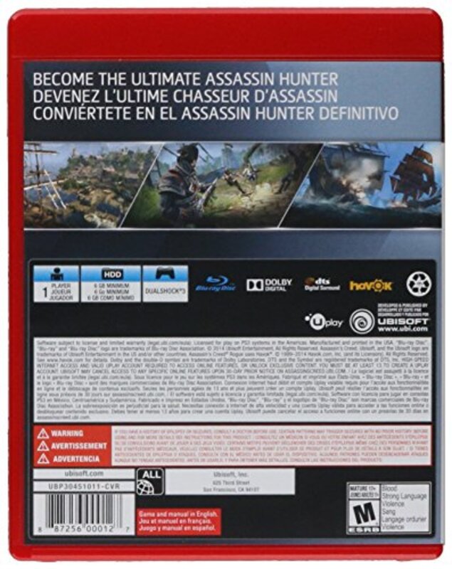 Assassin's Creed Rogue for PlayStation 3 by Ubisoft