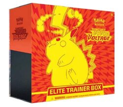 Pokemon Sword & Shield Vivid Voltage Elite Trainer Card Game Box, Red/Yellow