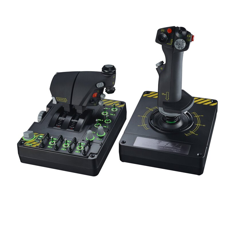 Saitek X-55 Rhino Controllers & Joysticks for Pc Games, Black