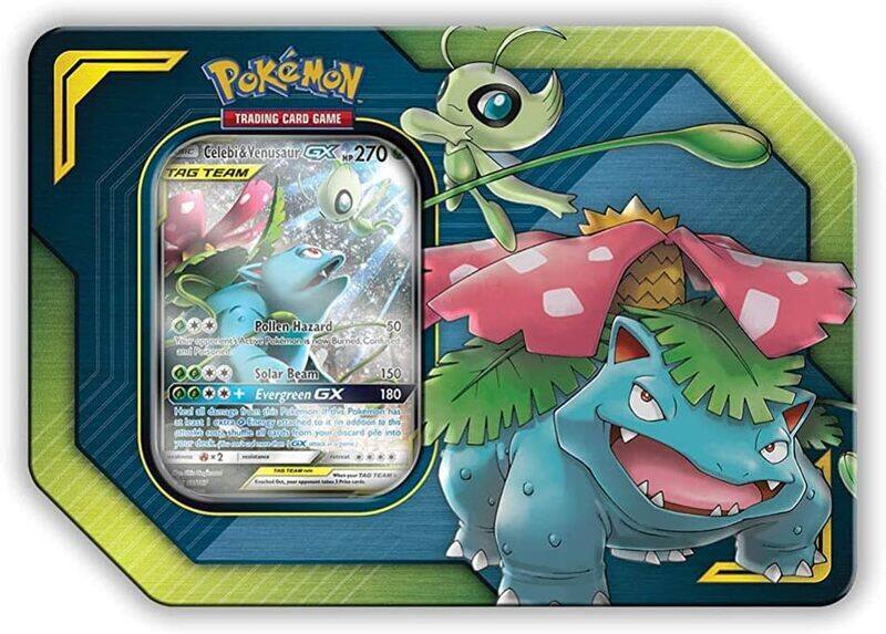 

POKEMON TCG GX CELBI & VENUSAUR- GX TIN BOX