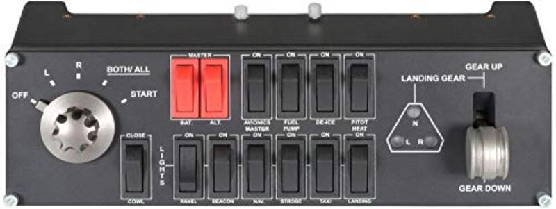 Saitek PZ55 Pro Flight Simulator Switch Panel For Nintendo 2DS, Black