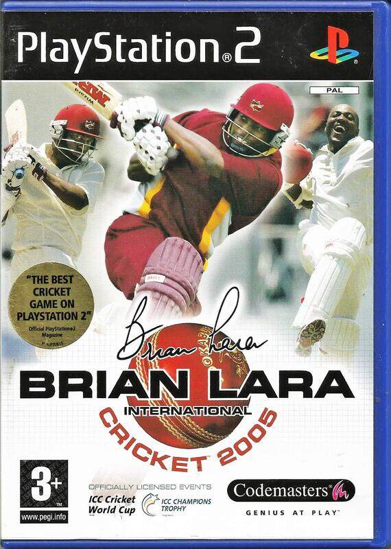 

Brian Lara International Cricket 2005 Video Game gor PlayStation 2 (PS2) by Codemasters