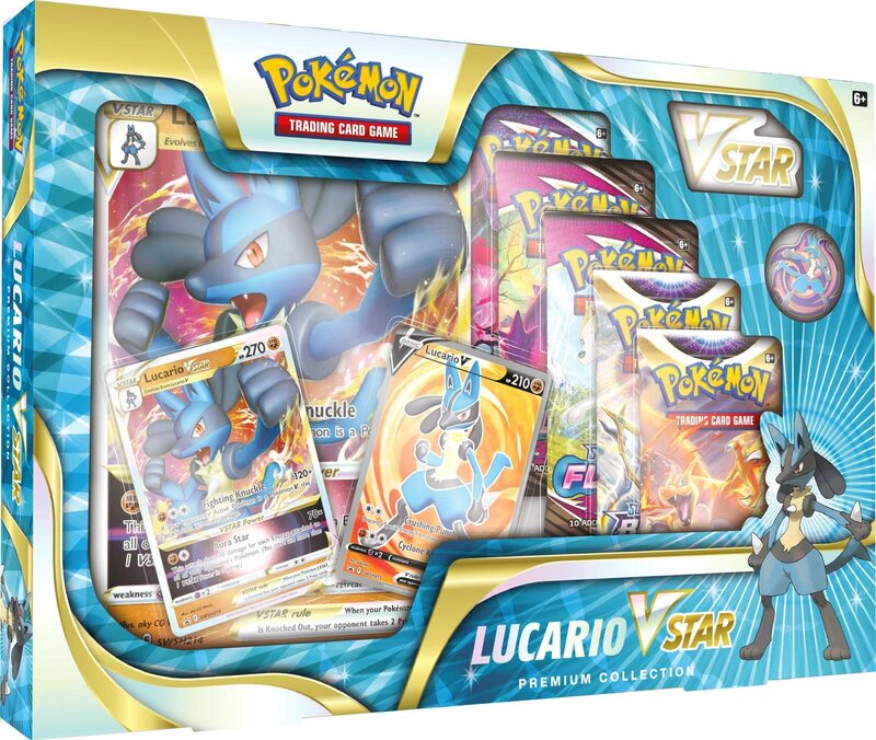 Pokemon TCG Lucario V Star Premium Collection Card Game, Multicolour