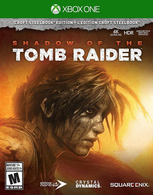 Square Enix Shadow Of The Tomb Raider Croft Steel Book Edition For XBOX ONE, US Version