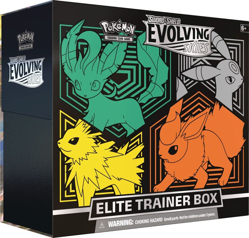 Pokemon SAS7 Evolving Skies Elite Trainer Card Game Box, Multicolour