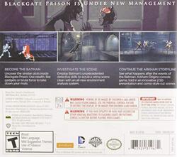 Batman: Arkham Origins Blackgate Video Game for Nintendo 3DS by WB Games