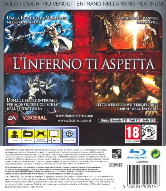 Dante's Inferno for PlayStation 3 by Electronic Arts