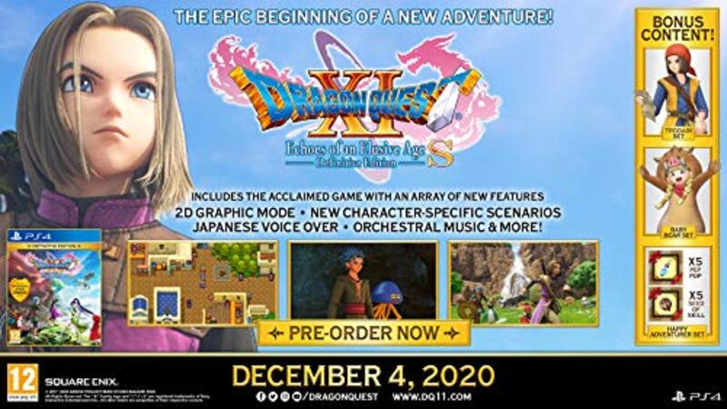 Dragon Quest XI S: Echoes Of An Elusive Age Definitive Edition Video Game for PlayStation 4 (PS4) by Square Enix