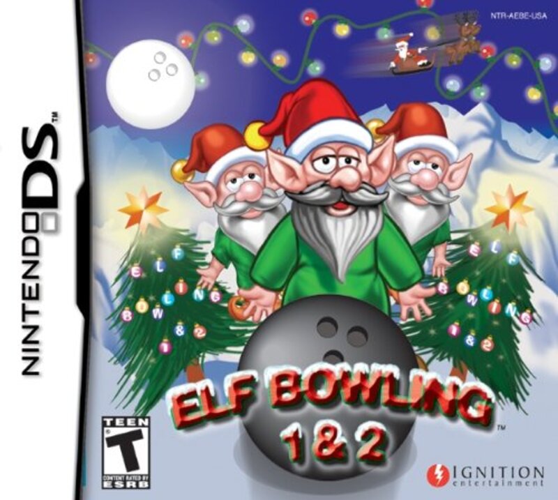 NDS Elf Bowling 1 & 2 Videogame for Nintendo DS by Ignition Entertainment