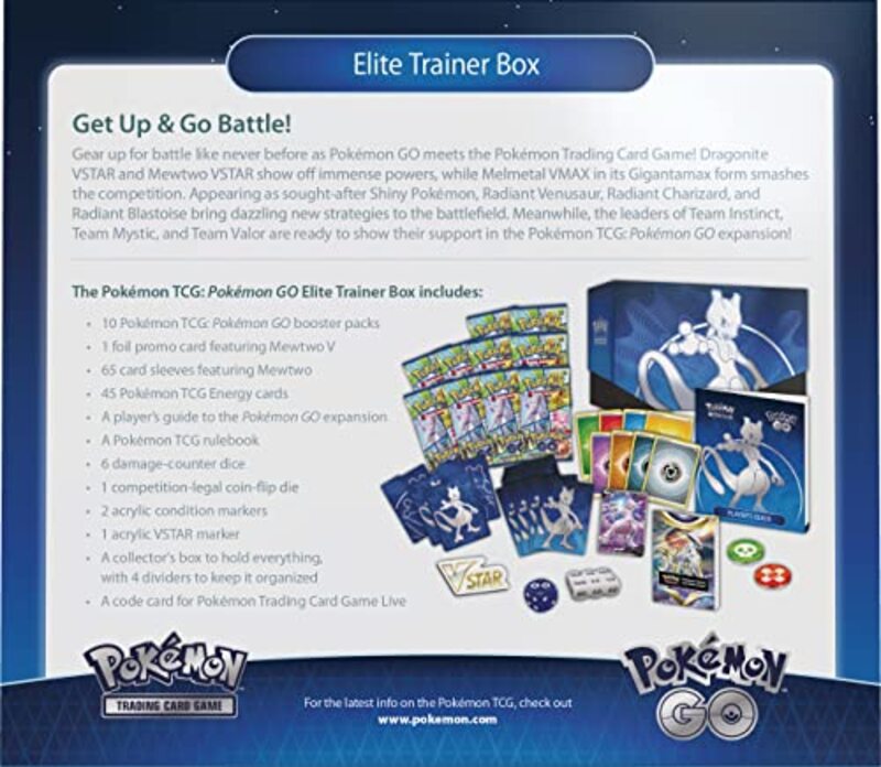 Pokemon TCG Go Elite Trainer Trading Card Game, Multicolour