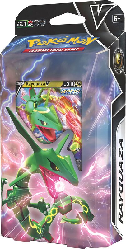 

Pokemon TCG Rayquaza V Battle Deck Trading Card Game, Multicolour