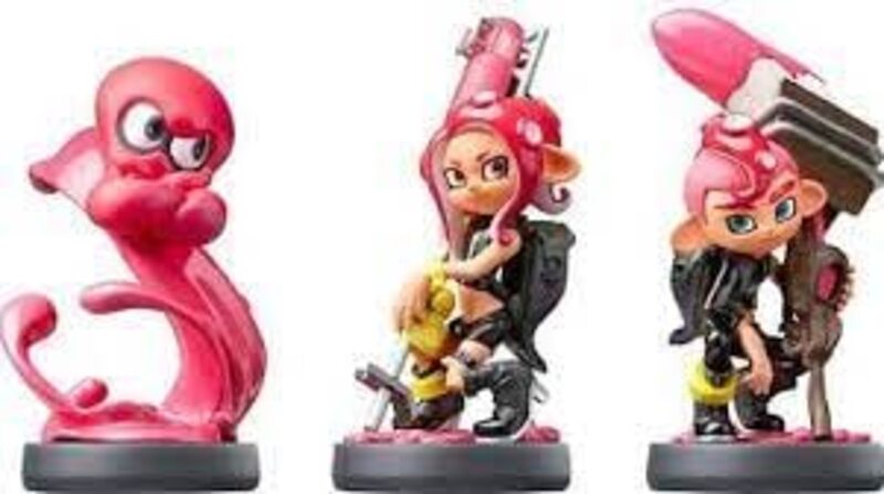 Nintendo Octoling Triple Pack Octoling Boy + Octopus + Girl Splatoon Collection Amiibo Action Figure, 3 Pieces, Ages 6+