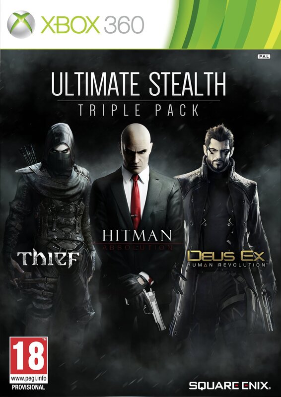 Ultimate Stealth Triple Pack with Thief, Hitman Absolution & Deus Ex Human Revolution for Xbox 360 by Square Enix