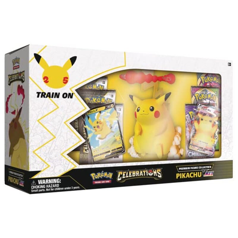 Pokemon TCG: Pikachu VMAX Celebrations Premium Figure Collection, Ages 8+, Multicolour