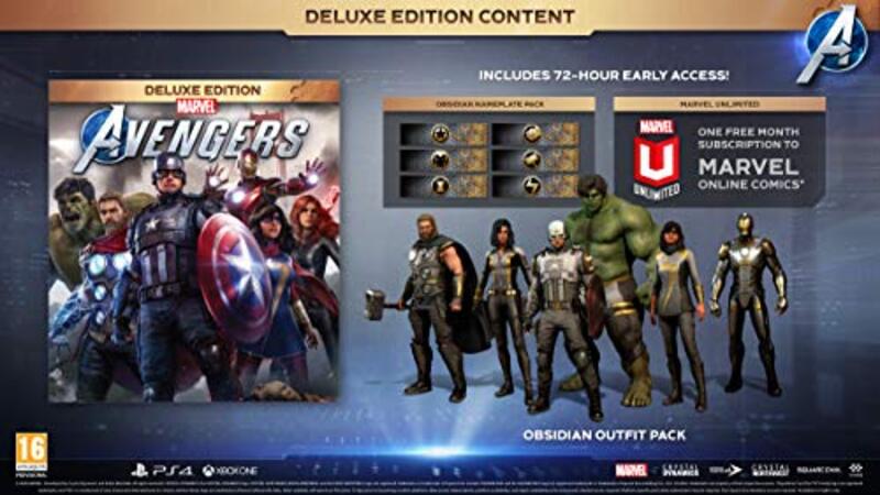 Marvel's Avengers Deluxe Edition Video Game for PlayStation 4 (PS4) by Square Enix