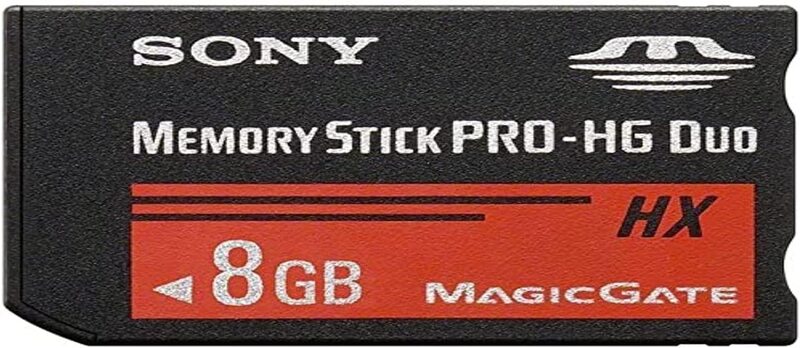 Sony MS-HX8B 8GB High-Speed Memory Stick Duo Karte (Flash-Speicherkarte), Black