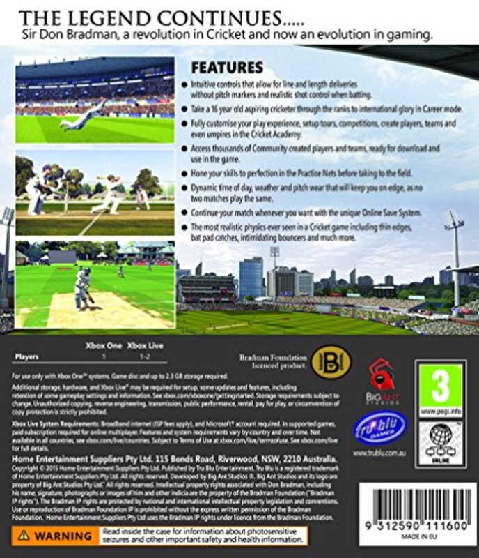Don Bradman Cricket for Xbox One by Tru Blu