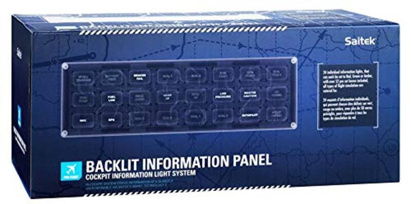 Saitek Pro Flight BIP Backlit Information Panel for PC Games, Blue