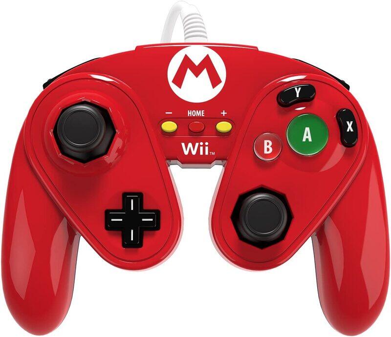 

PDP Wired Fight Pad Mario Version for Nintendo Wii U, Red
