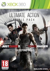 Ultimate Action Triple Pack with Just Cause 2, Sleeping Dogs & Tomb Raider for Xbox 360 by Square Enix