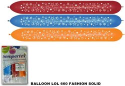 Sempertex 660Q Link O Loon Latex Balloons, 3 Pieces, Fashion Solid