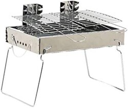 Large Beautiful Outdoor Barbecue Grill, Silver