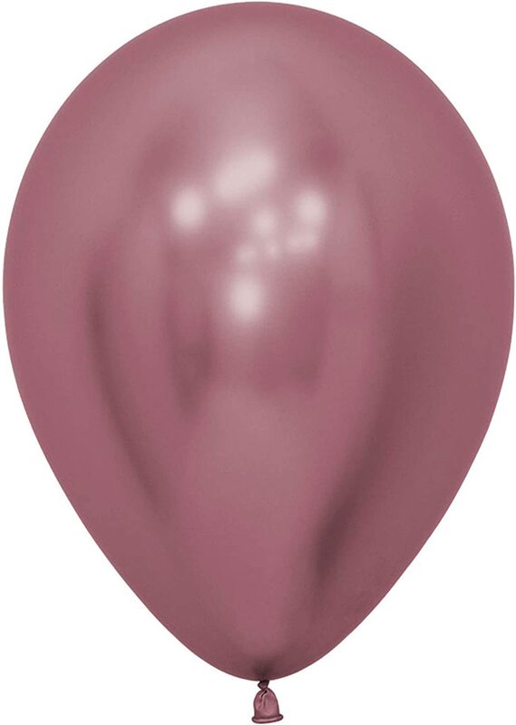 Amscan 20014168 5-inch Latex Party Balloons, 50 Pieces, Reflex Pink