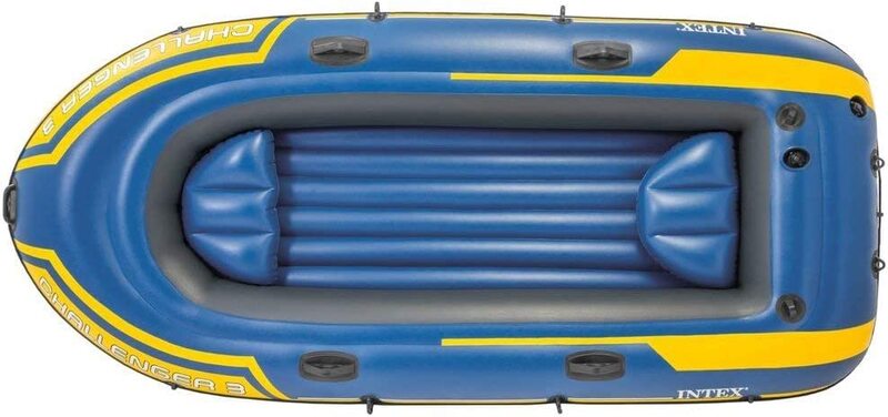 Kartsasta Challenger Inflatable Boat with Oars and Pump, 68370, Blue