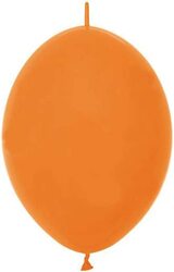 Amscan 20001104 30cm Link o Loon Latex Balloons, 50 Pieces, Orange