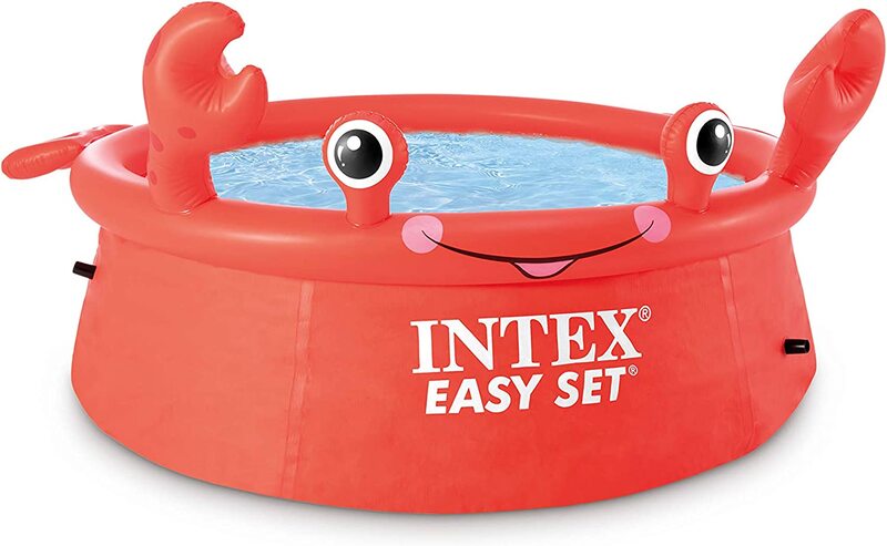 Intex Happy Crab Easy Pool Set, 6-Feet x 20-Inch, Red