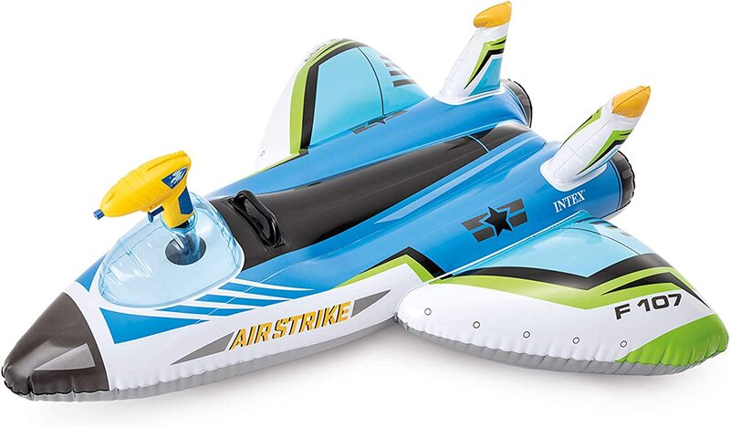 Intex Water Gun Plane Ride-Ons, 57536NP, Multicolour