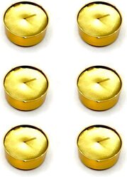 Beautiful Scented Tea Light Round Candle Set, 12 Piece, Gold