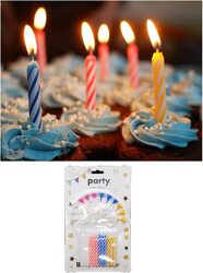 Beautiful Happy Birthday Party Candle, 12 Piece, Multicolour