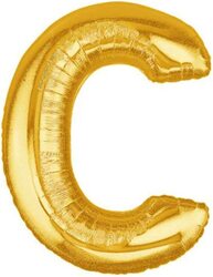 Beautiful 40-inch Alphabet C Foil Balloon, Pack of 1 Unit, Golden