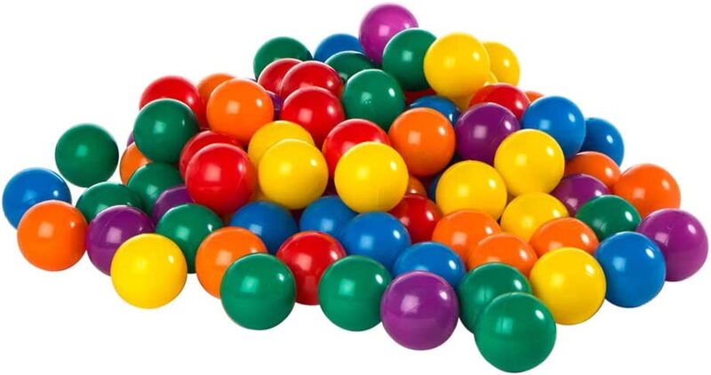 Intex 6.5cm Plastic Balls for Pools, 100 Pieces, Ages 2+