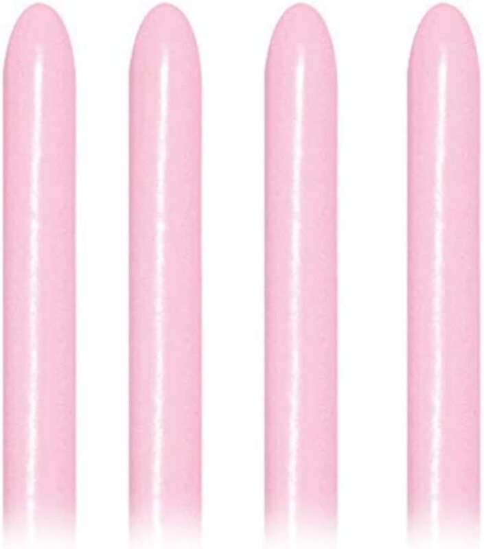 Sempertex 260Q Long Latex Balloons, 50 Pieces, Fashion Pink