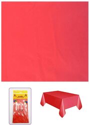 12-Piece Beautiful Plastic Table Cover Set, Red