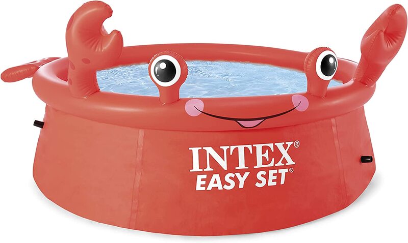 Intex Happy Crab Easy Pool Set, 6-Feet x 20-Inch, Red