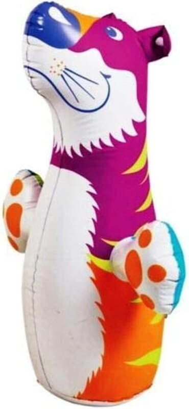 Intex 3D Bop Bag Blow Up Inflatable Tiger Toy, Ages 3+