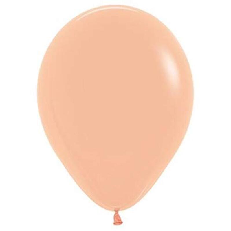 Sempertex 5-Inch Round Latex Balloons, 50 Pieces, Solid Peach