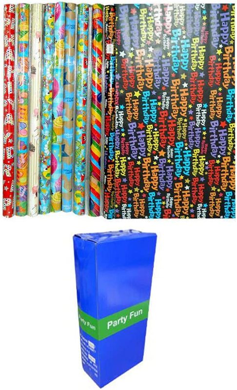 Beautiful Paper Gift Wrapping Rolls Set, 50 Rolls, Multicolour