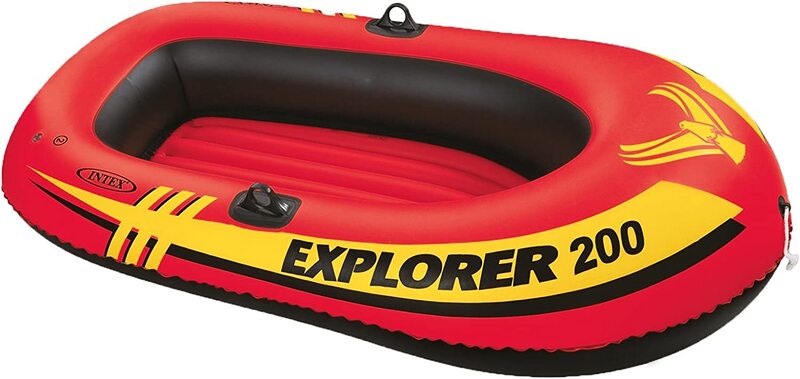 Intex Explorer 200 Inflatable Boat, Red