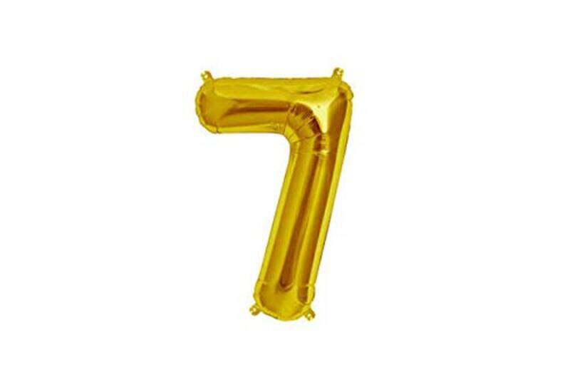 

Generic Number 7 Foil Balloon for Birthday Party Decoration, 30 Inch, Yellow