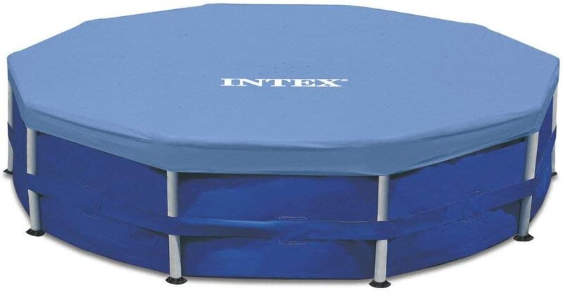Intex Metal Frame Above Ground Pool Cover, 15ft, Blue