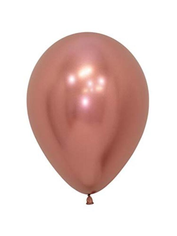 Sempertex 5-Inch Reflex Balloon, 50 Pieces, Rose Gold